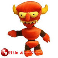 kids plush plush red devil toy